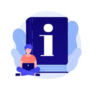 Illustration d'une personne lisant un manuel